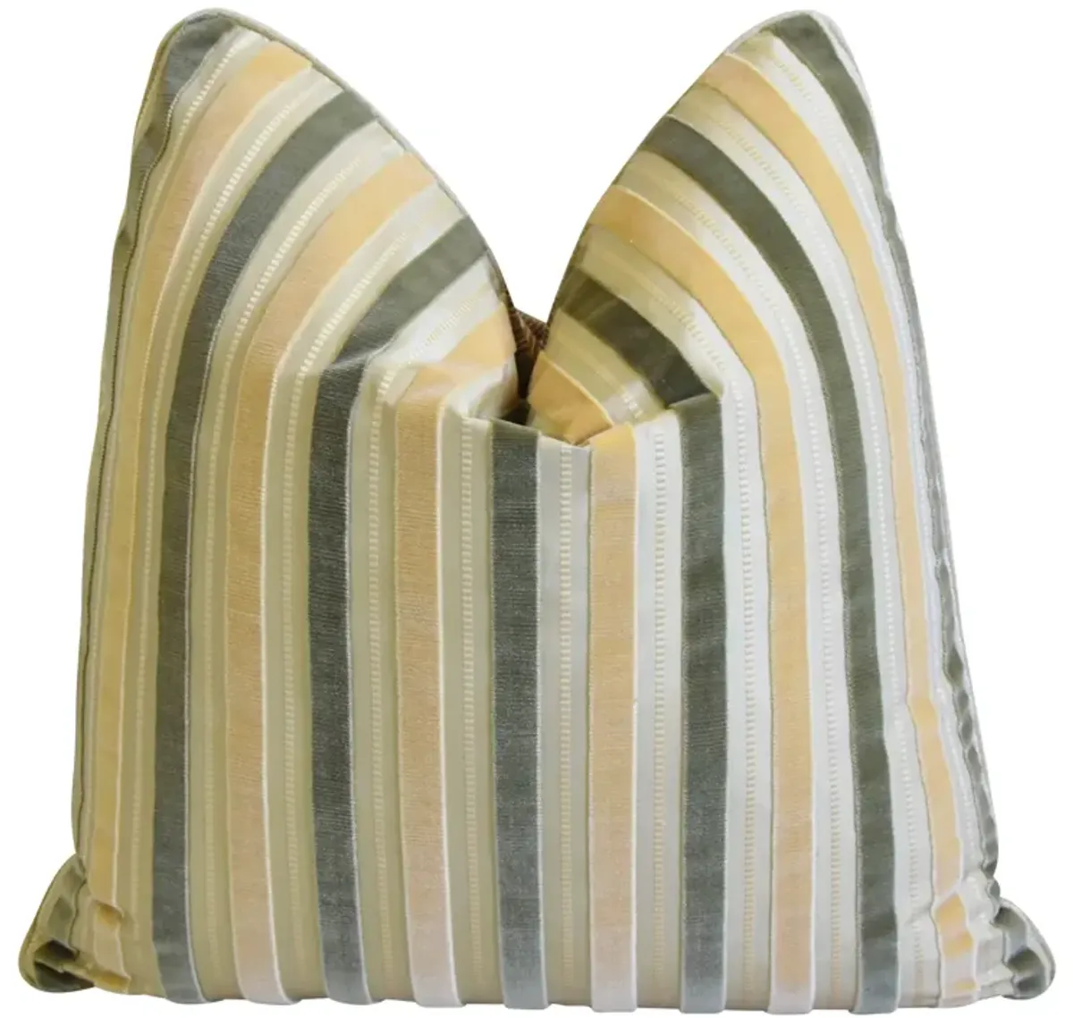 Beacon Hill Silk Velvet Striped Pillow