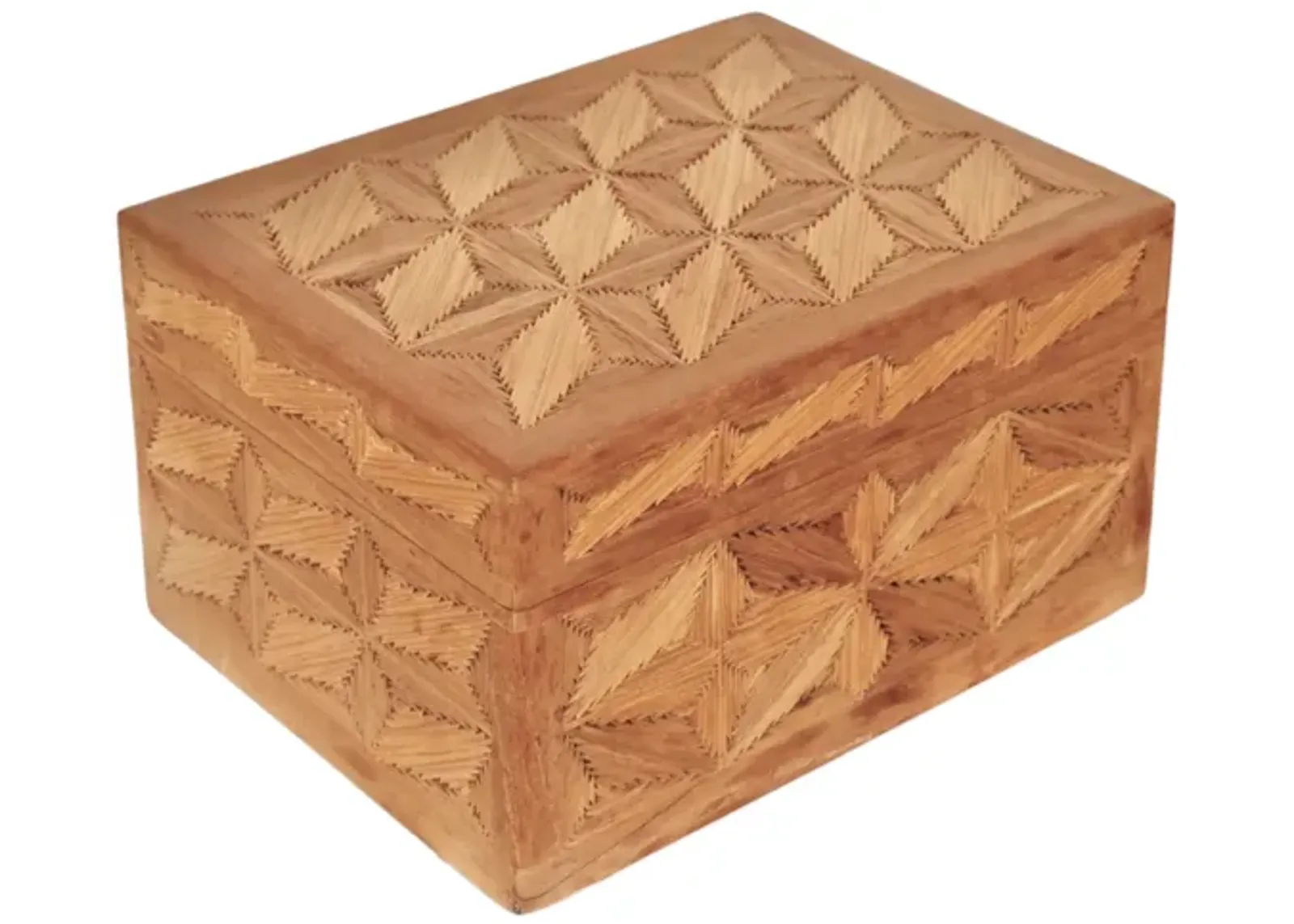 Inlaid Wooden Trinket Box