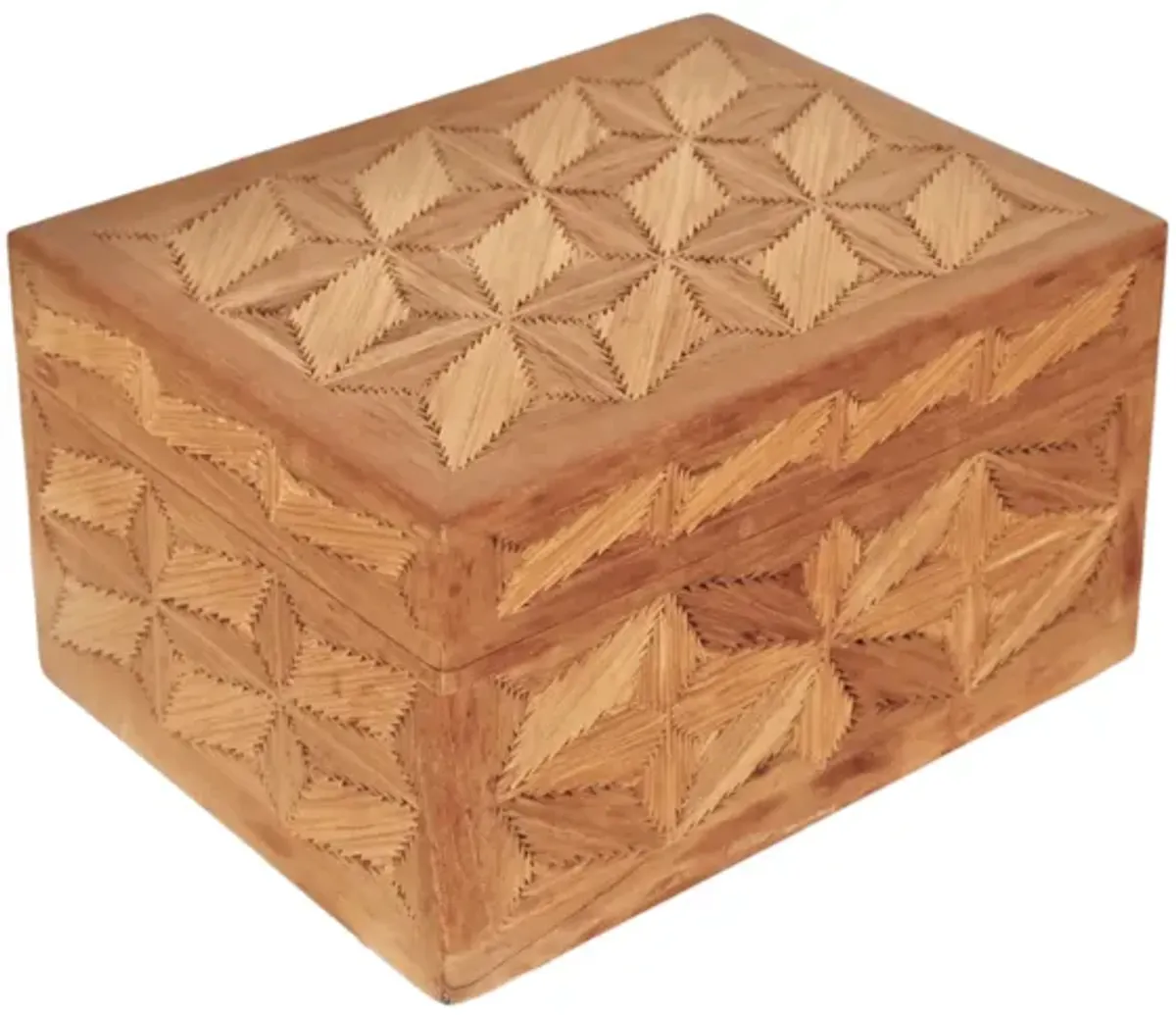 Inlaid Wooden Trinket Box