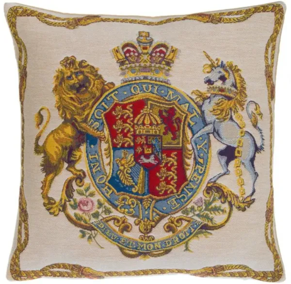 British Royal Coat of Arms Pillow