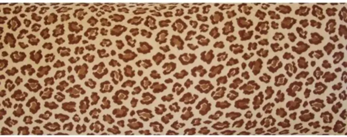 Safari Leopard Velvet Body Pillow