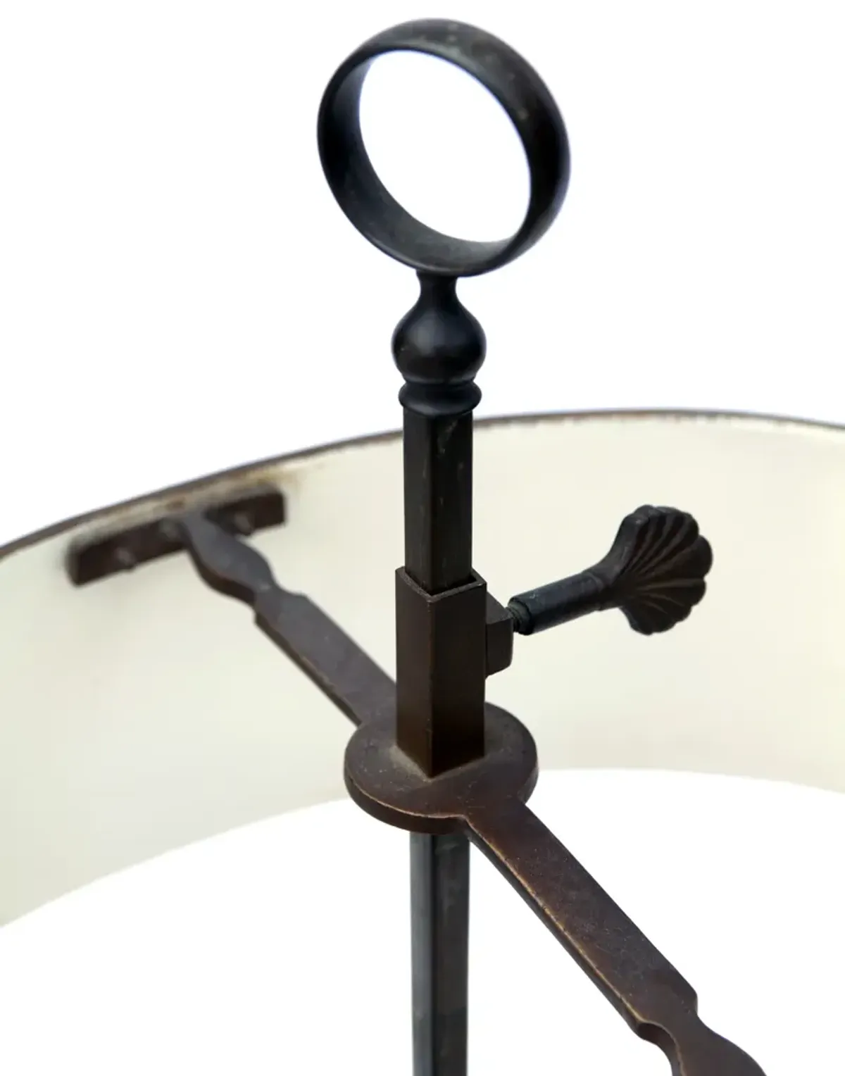 Table Bouillotte Lamp with Metal Shade