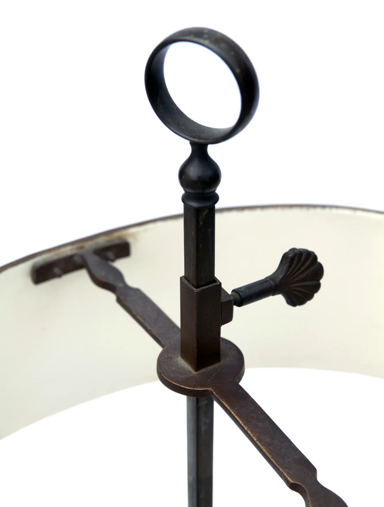 Table Bouillotte Lamp with Metal Shade