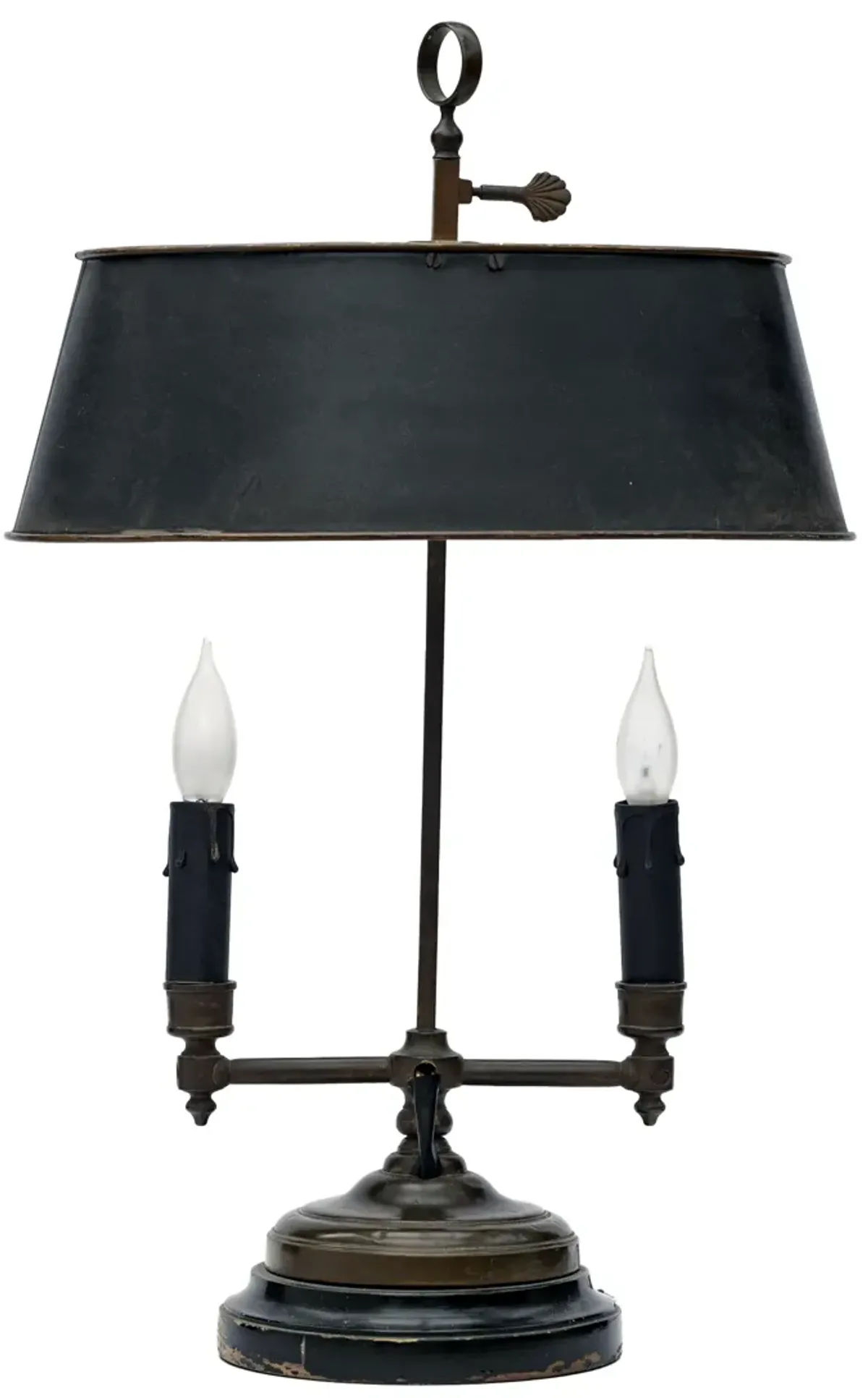 Table Bouillotte Lamp with Metal Shade