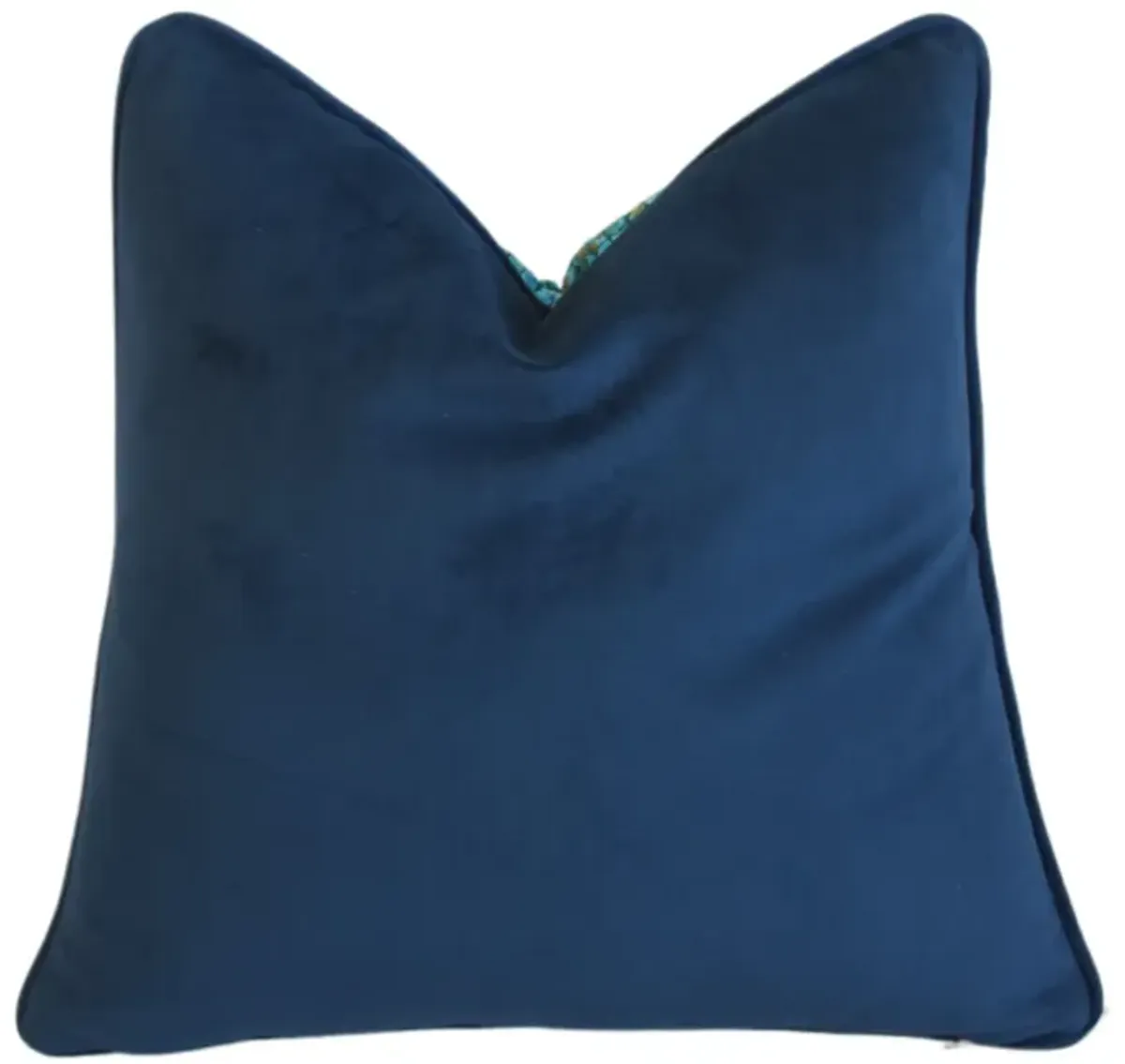 Turquoise Green & Blue Mosaic Pillow