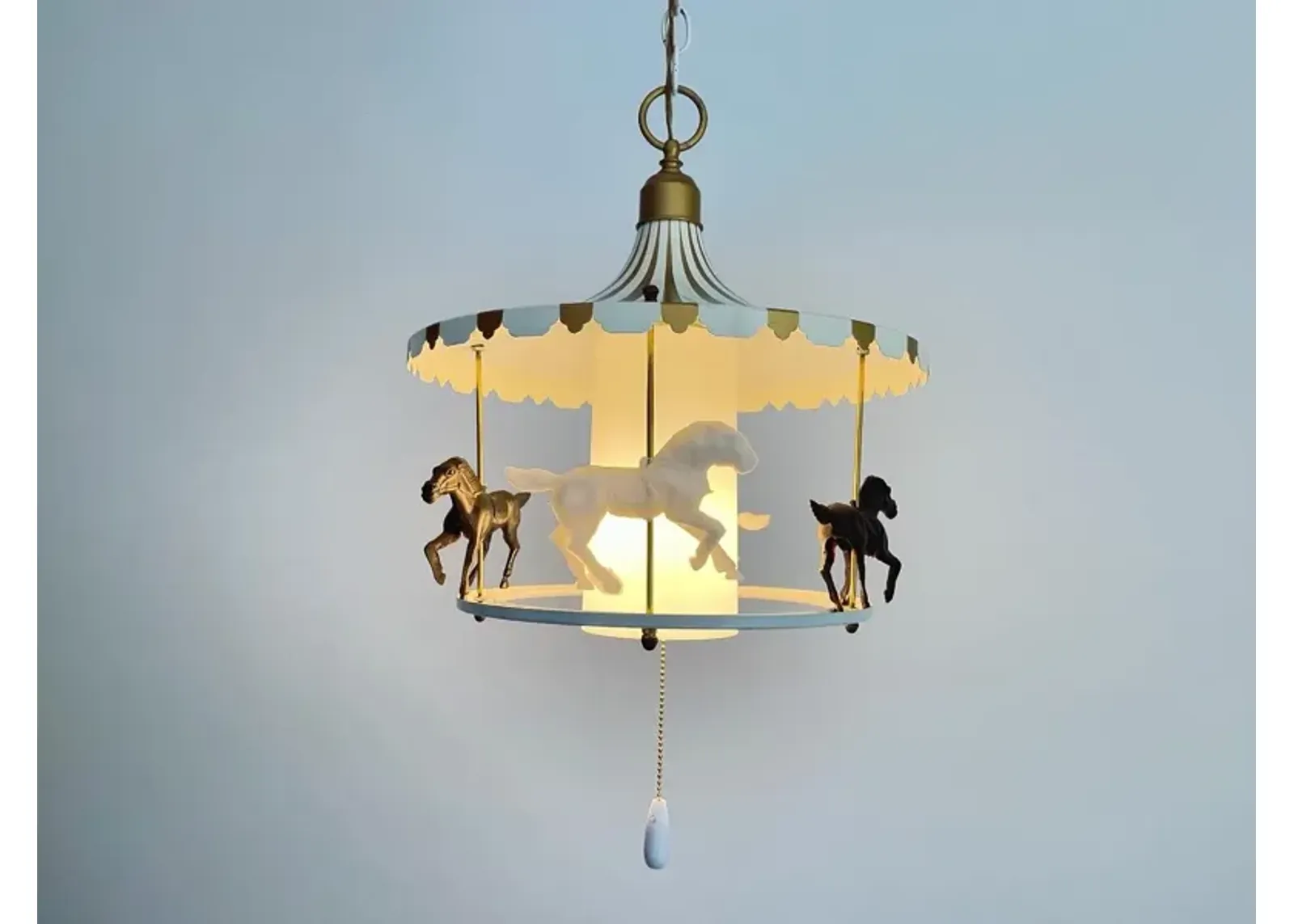 1970s Tented Carousel Chandelier