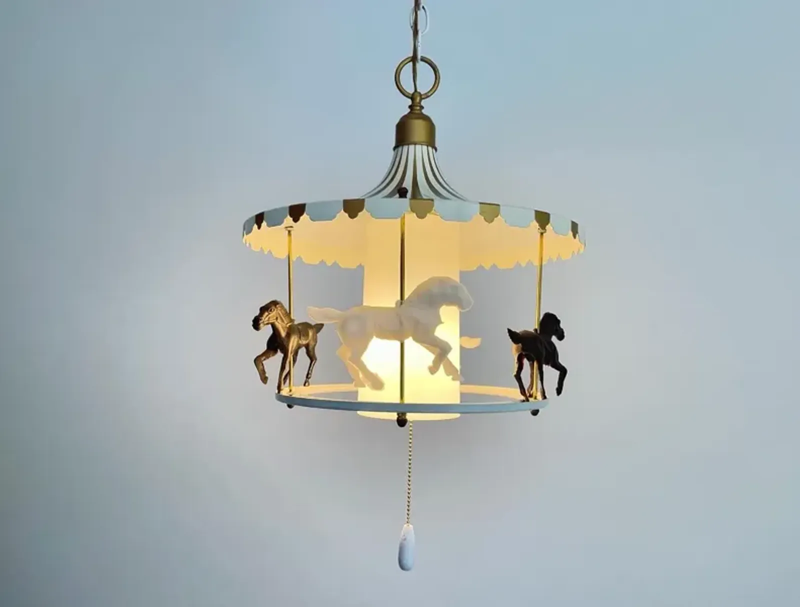 1970s Tented Carousel Chandelier