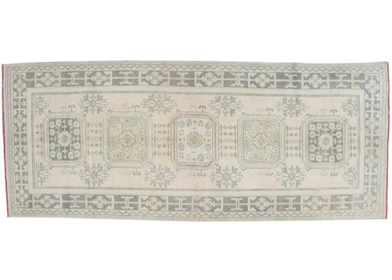 Oushak Anatolian Runner 4'5 X 10'11 - Beige