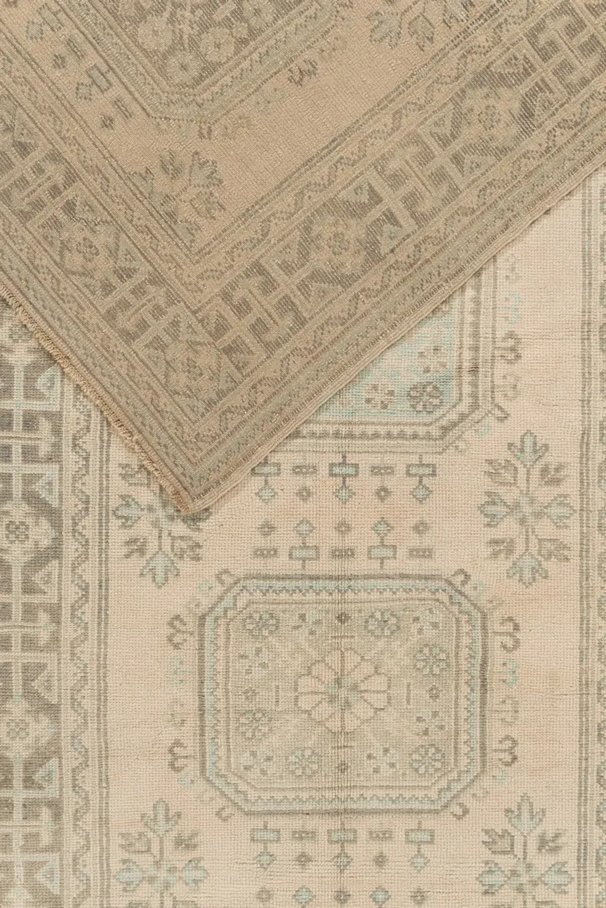 Oushak Anatolian Runner 4'7 X 11'2 - Beige