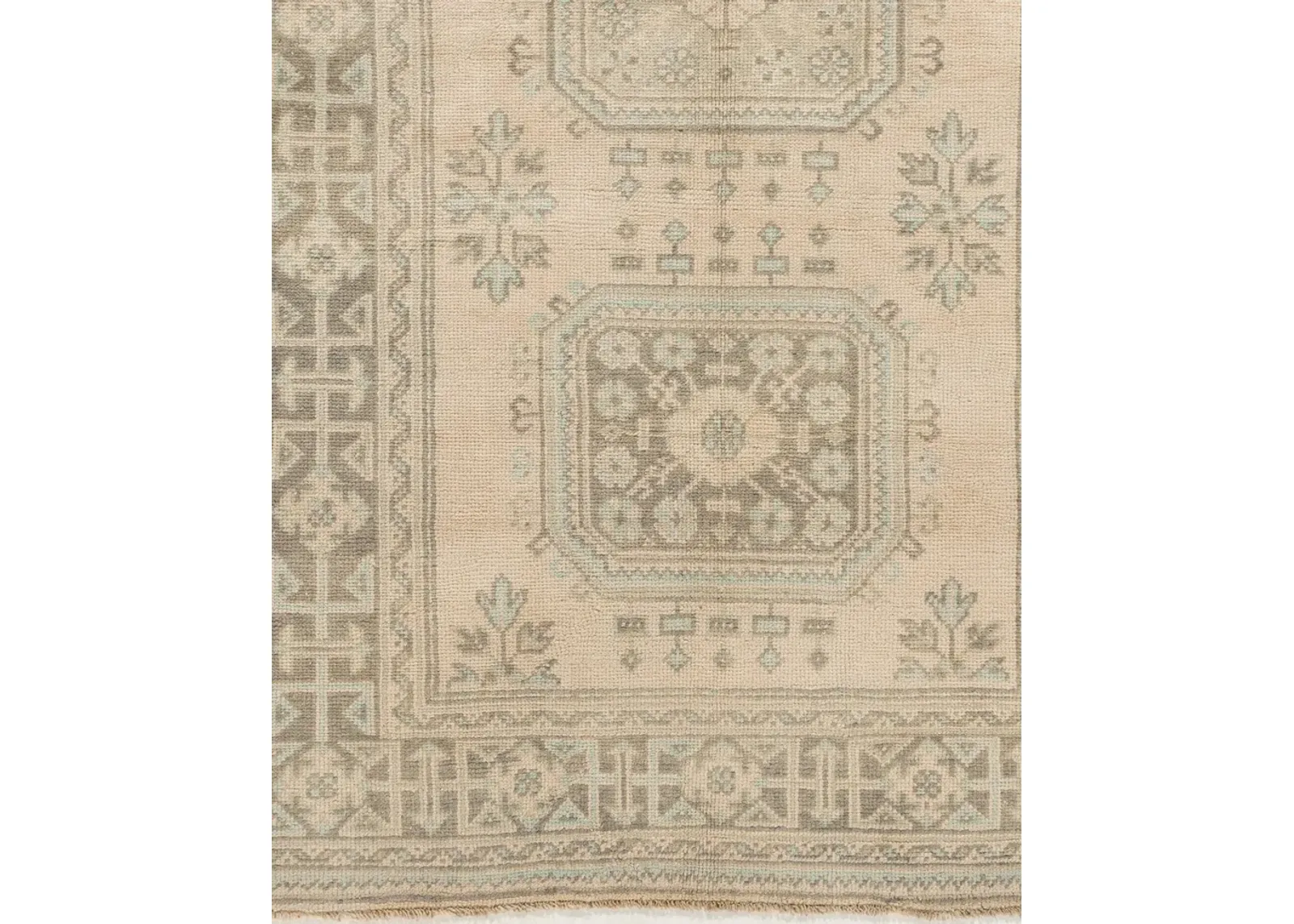 Oushak Anatolian Runner 4'7 X 11'2 - Beige