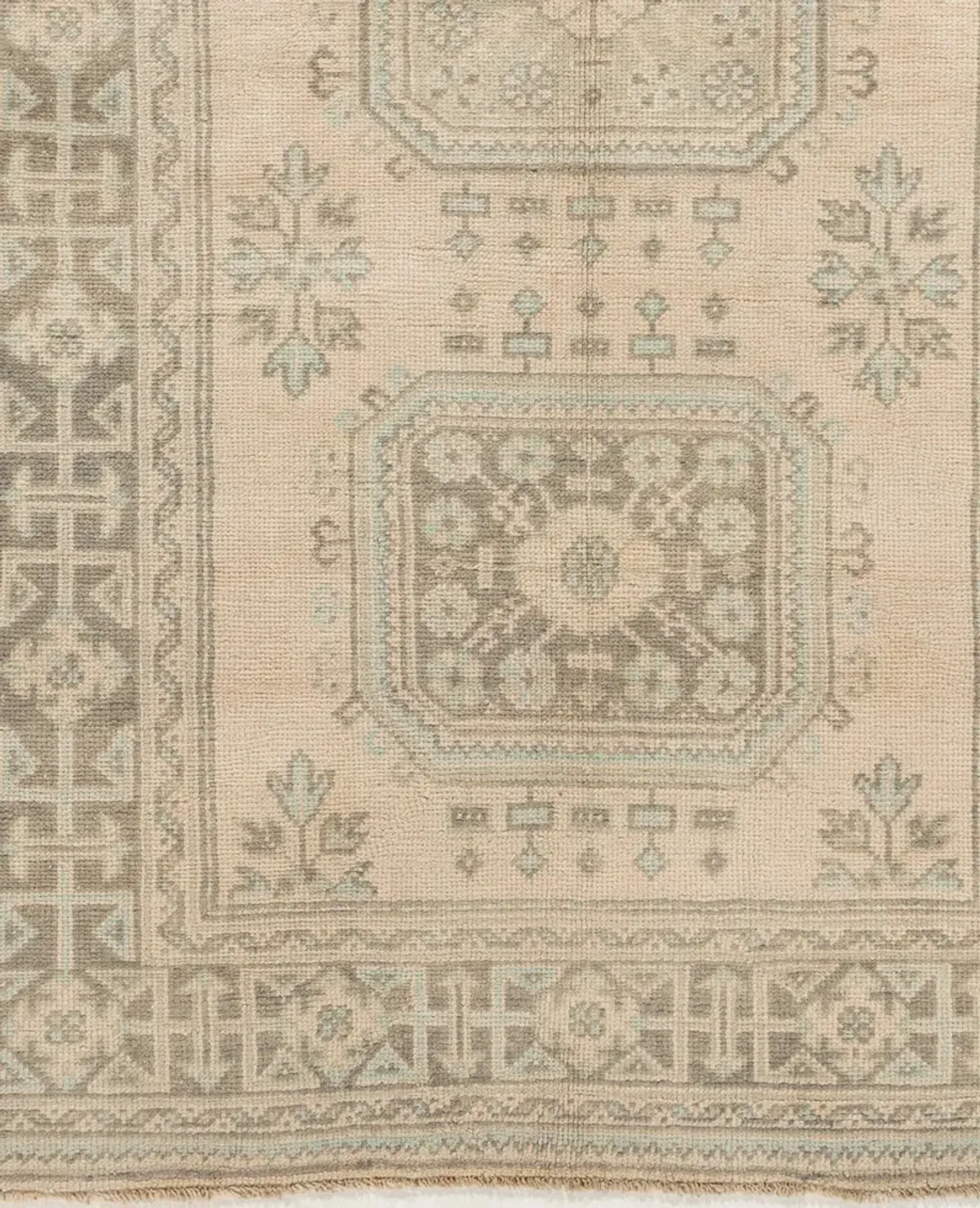 Oushak Anatolian Runner 4'7 X 11'2 - Beige