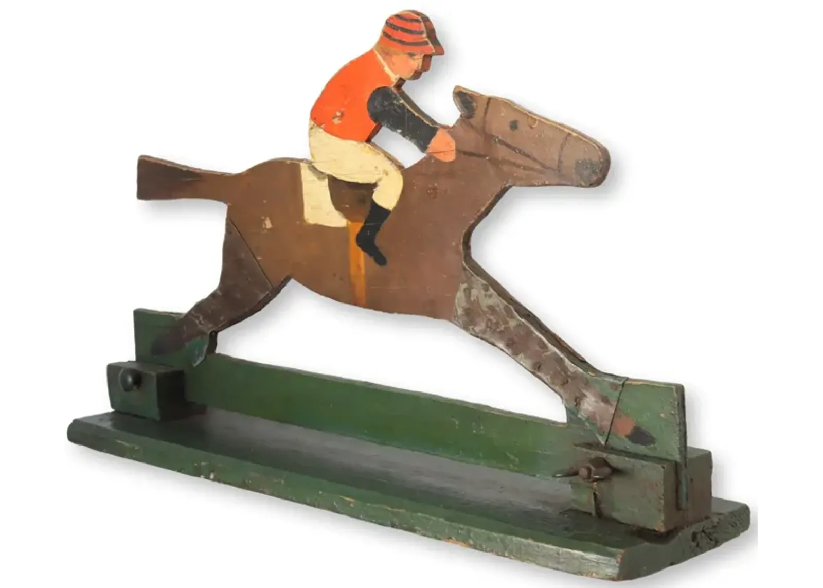 Horse & Jockey Carnival Game Piece - Brown