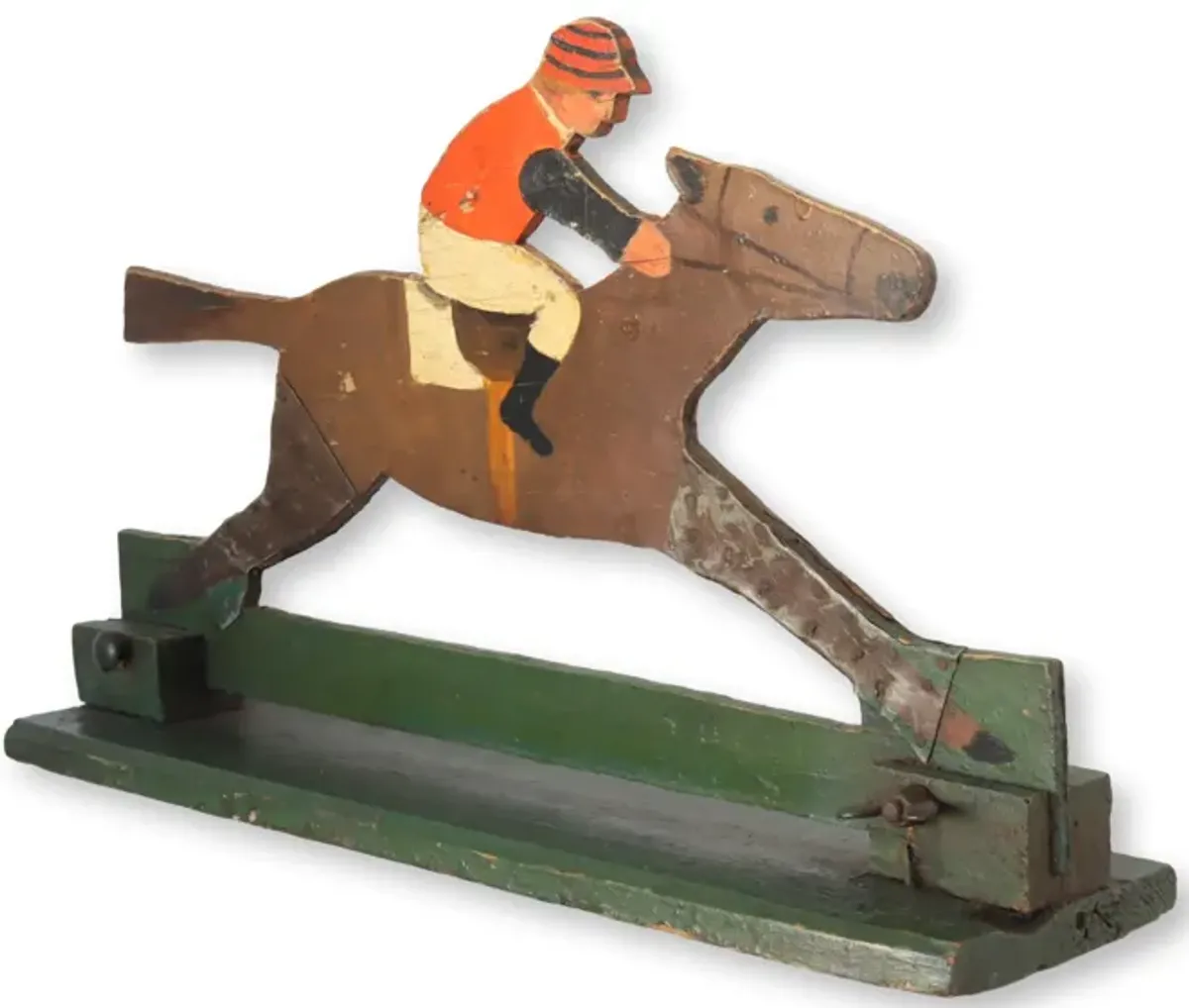 Horse & Jockey Carnival Game Piece - Brown