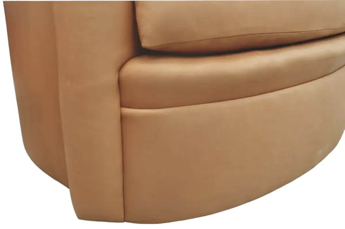 Swaim Leather Swivel Chair