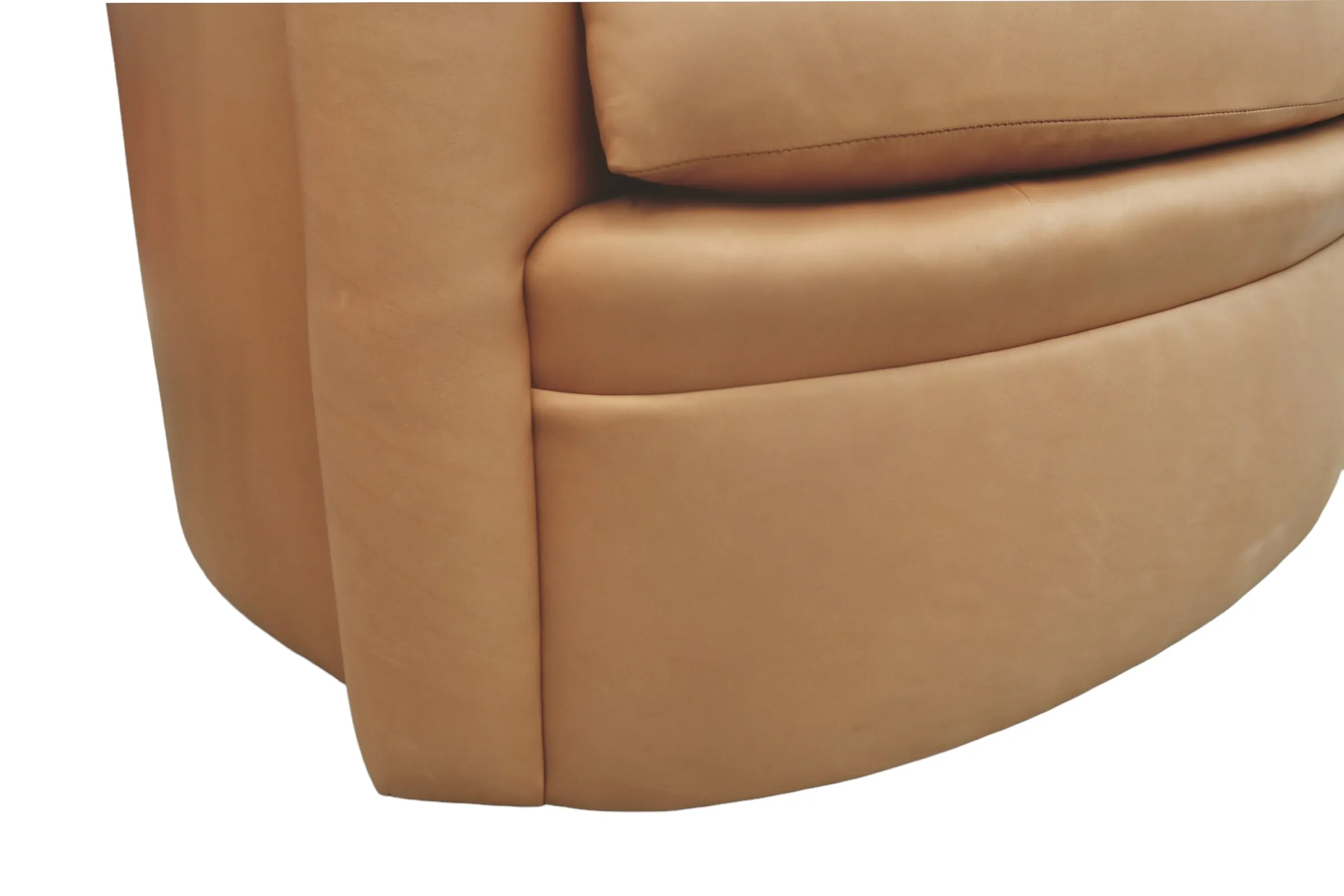 Swaim Leather Swivel Chair