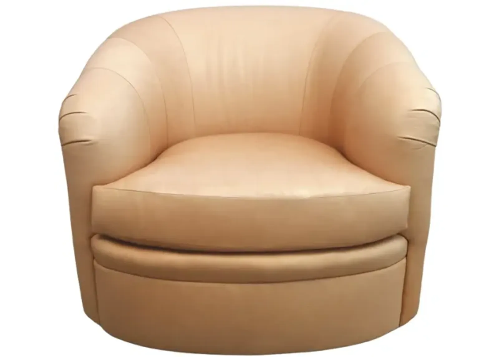 Swaim Leather Swivel Chair