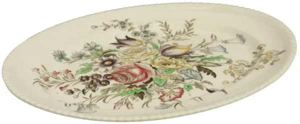 Floral Ceramic Platter by Johnson Bros - Interesting Things