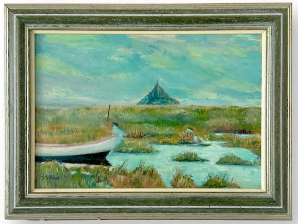 French Coastal Painting, Mont St Michel
