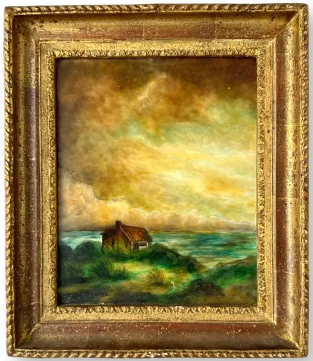 French Rural Farm Scene Painting