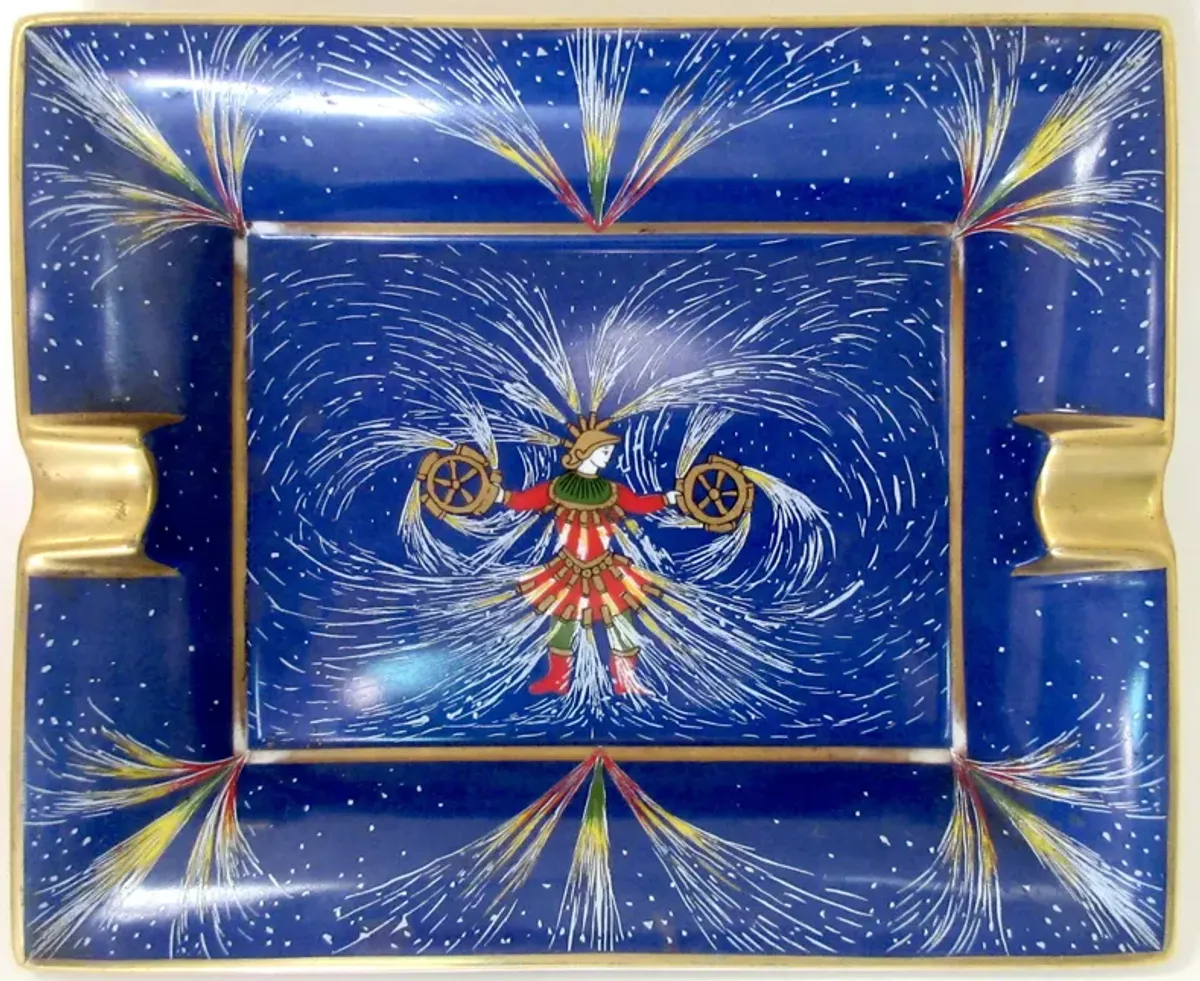 Hermes French Porcelain Cigar Ashtray - The Emporium Ltd.