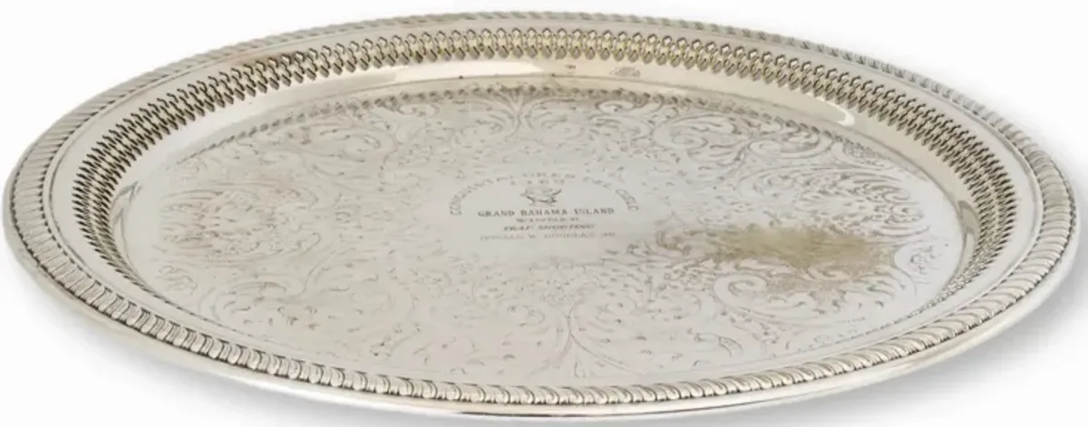 Grand Bahama Island Trap Shooting Tray - Silver