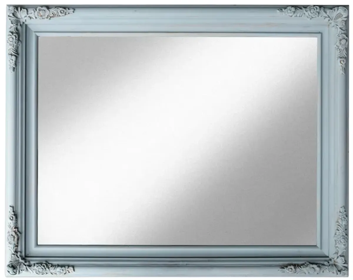 Blue Framed Mirror