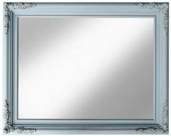 Blue Framed Mirror - Fleur de Lex Antiques