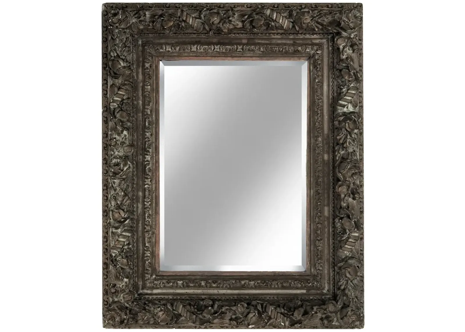 Hand Carved Beveled Mirror