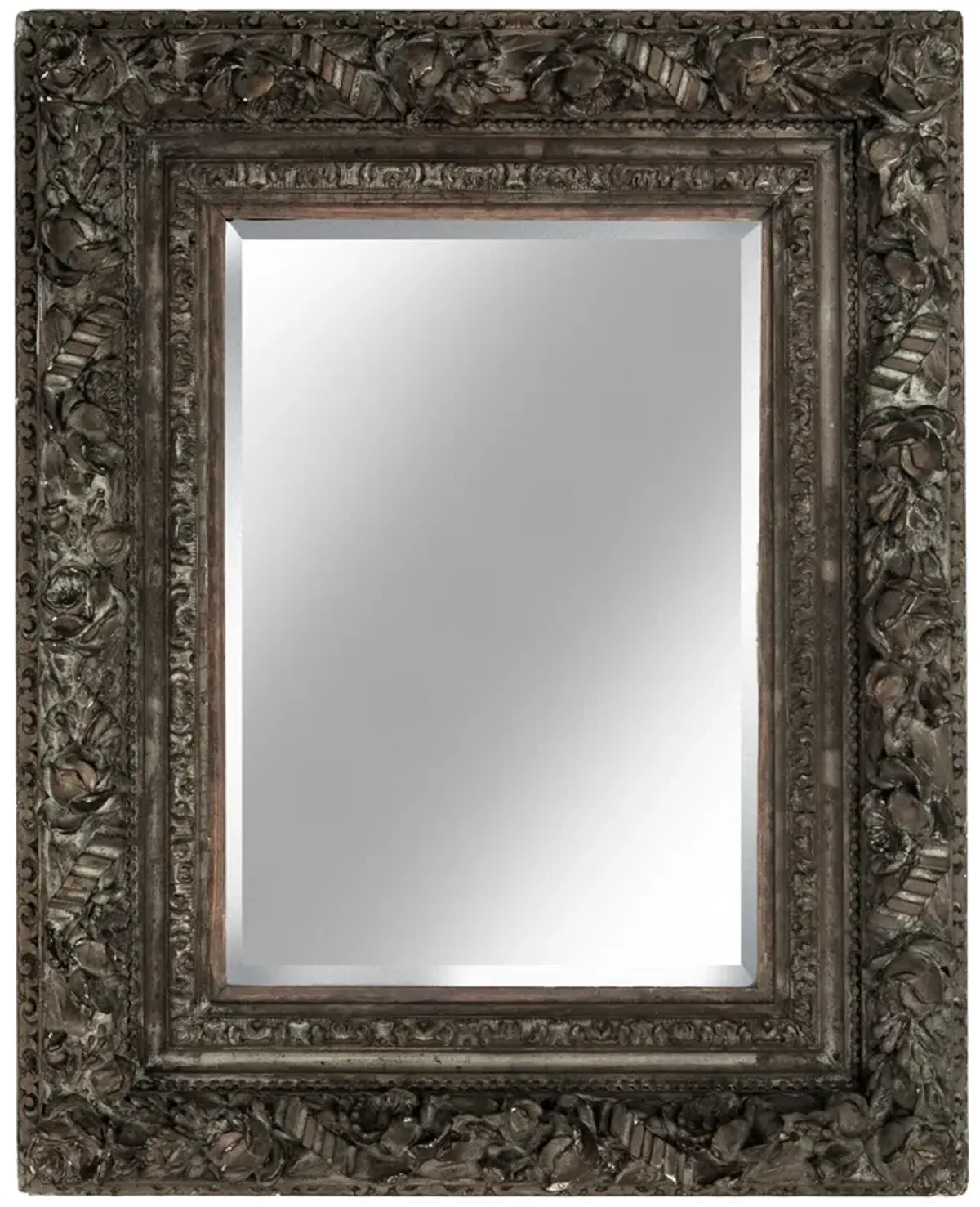 Hand Carved Beveled Mirror