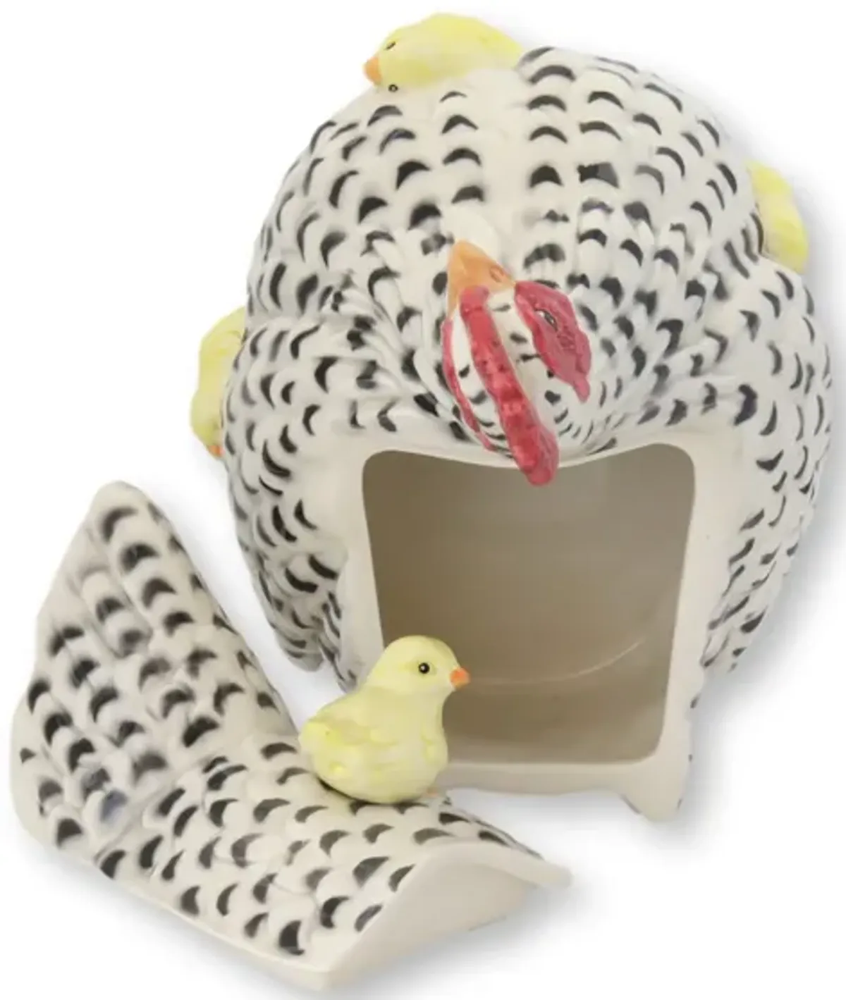 Country Spotted Rooster Cookie Jar