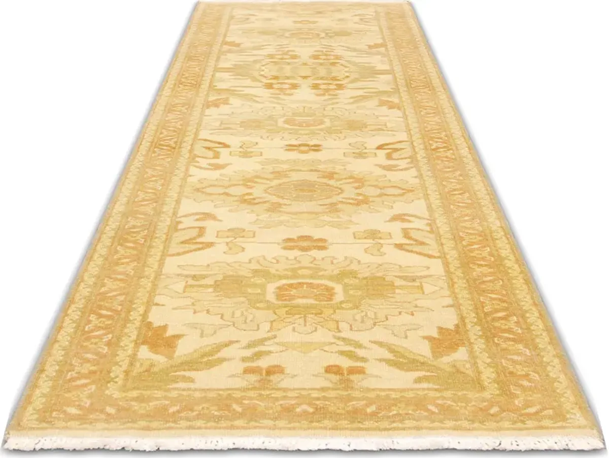 1960 Egyptian Sultanabad Runner-2'7"x9'9 - gold