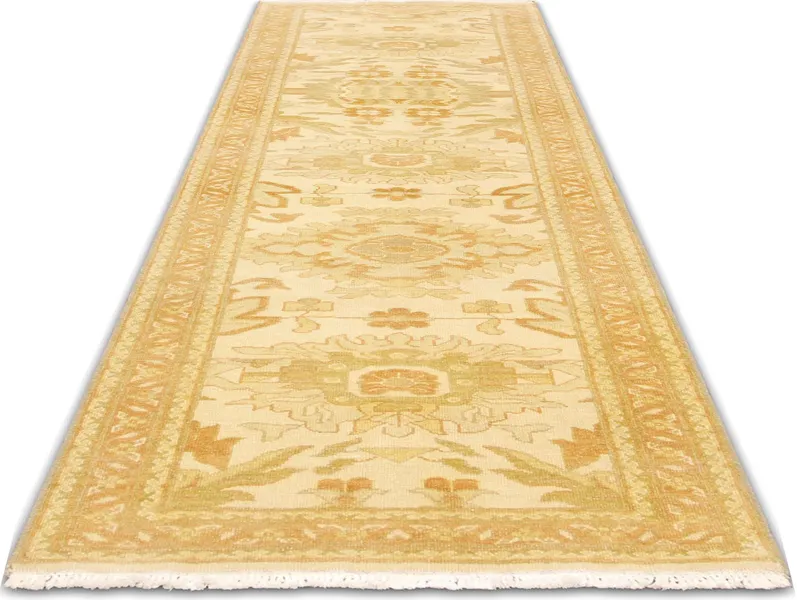 1960 Egyptian Sultanabad Runner-2'7"x9'9 - gold