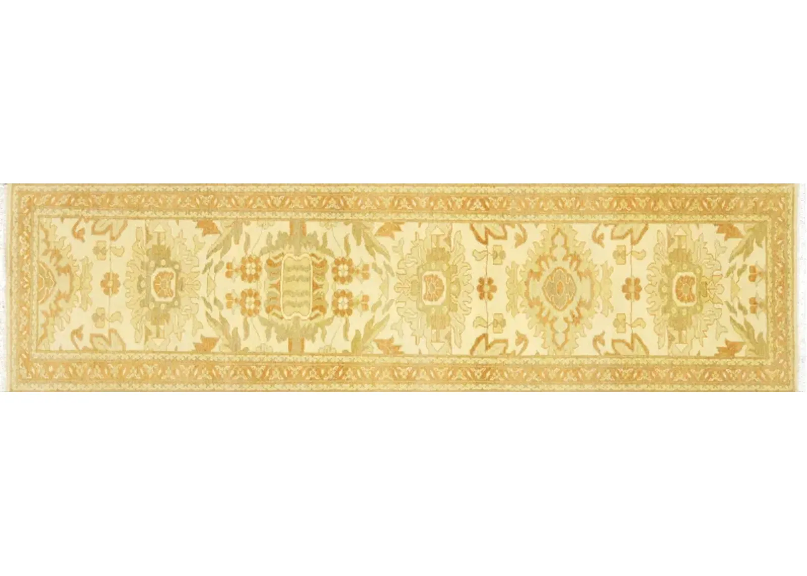 1960 Egyptian Sultanabad Runner-2'7"x9'9 - gold