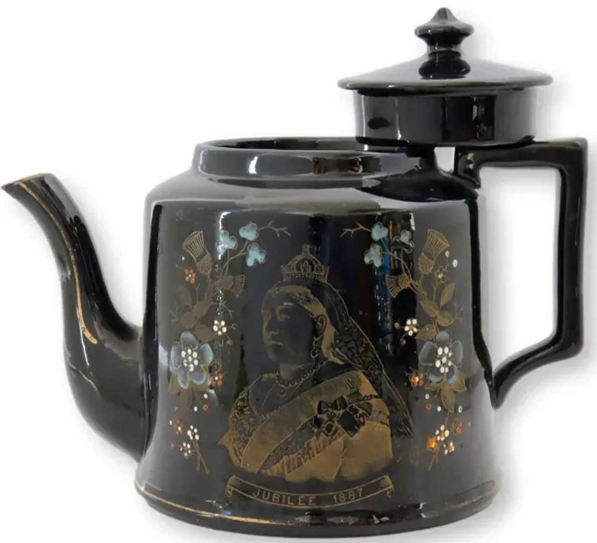 Queen Victoria commemorative teapot - Black