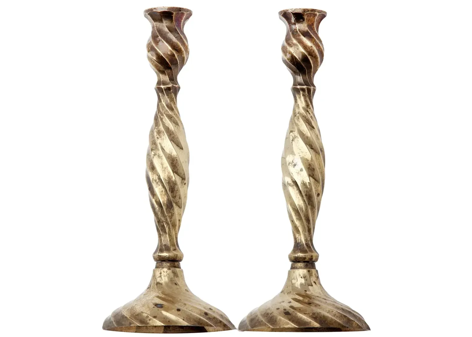 Twisted Candlesticks Pair