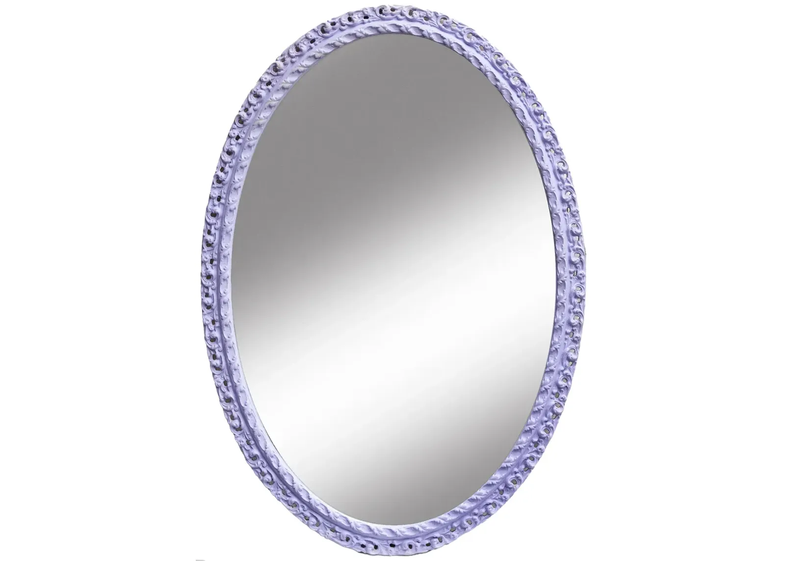 Oval Purple Mirror