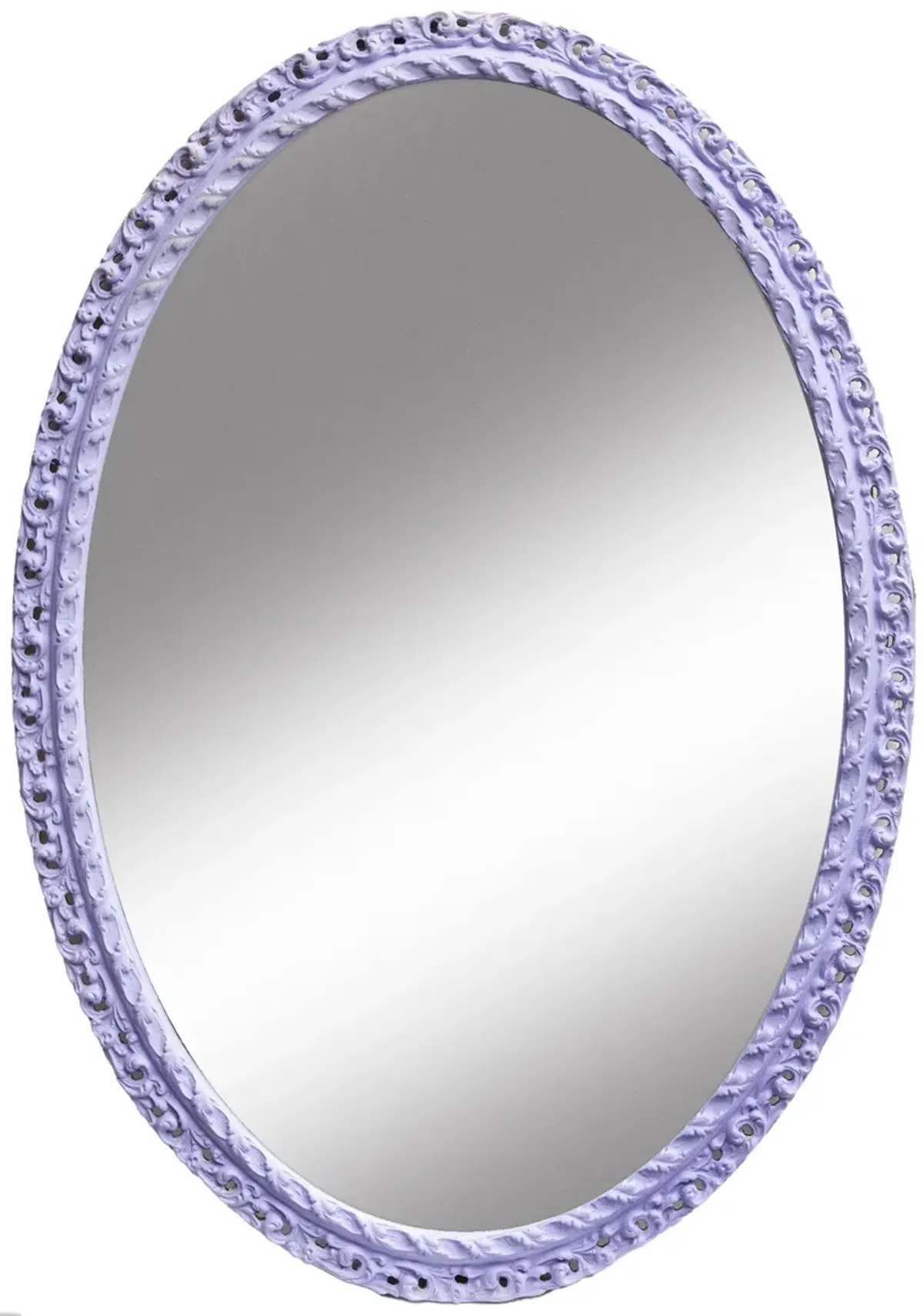 Oval Purple Mirror