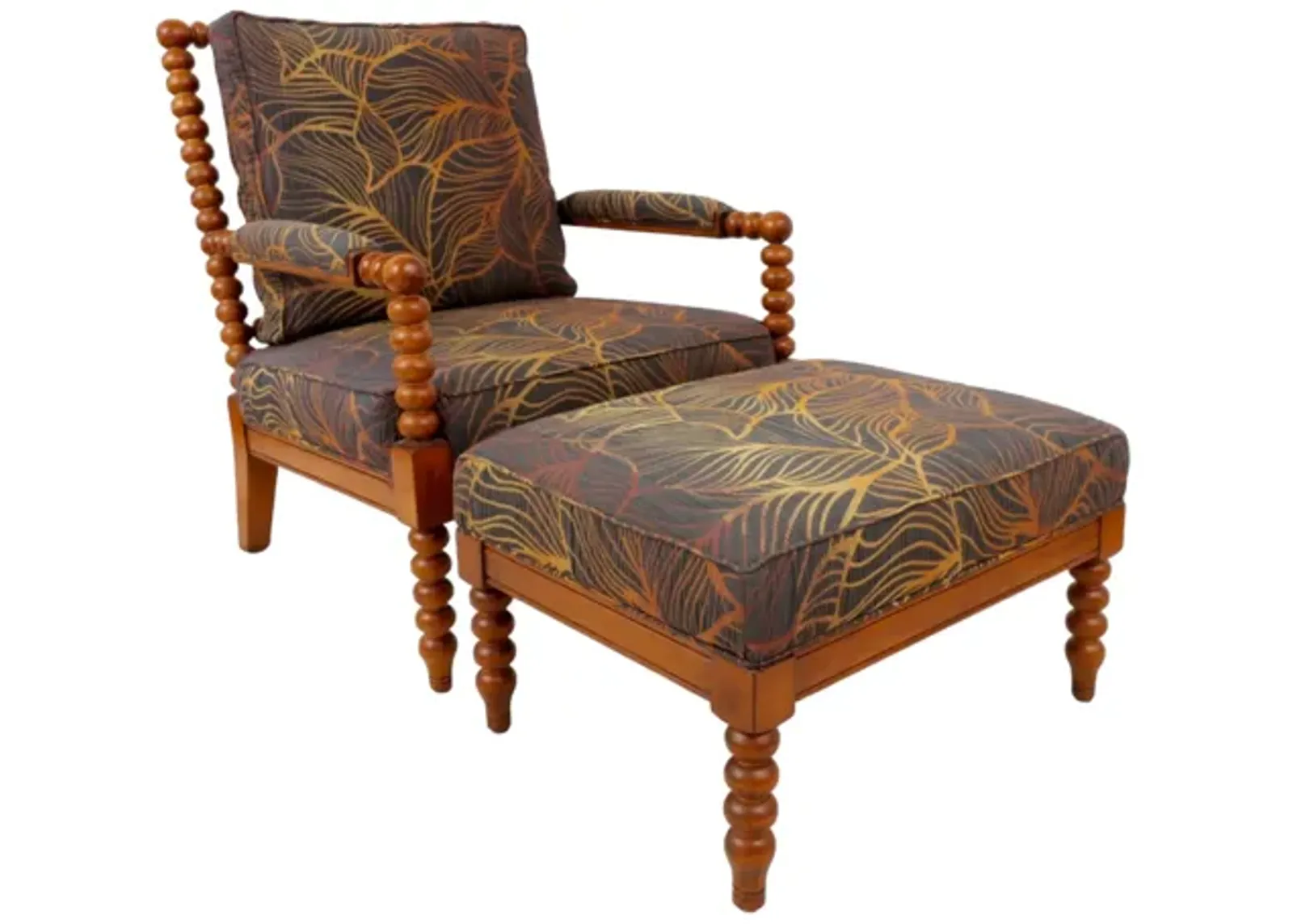 Lexington Home Chair & Ottoman - Brown