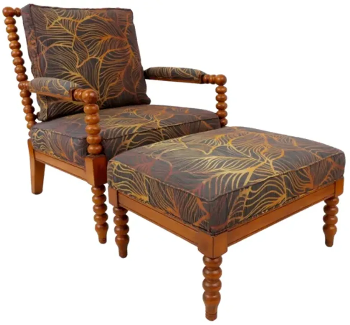 Lexington Home Chair & Ottoman - Brown