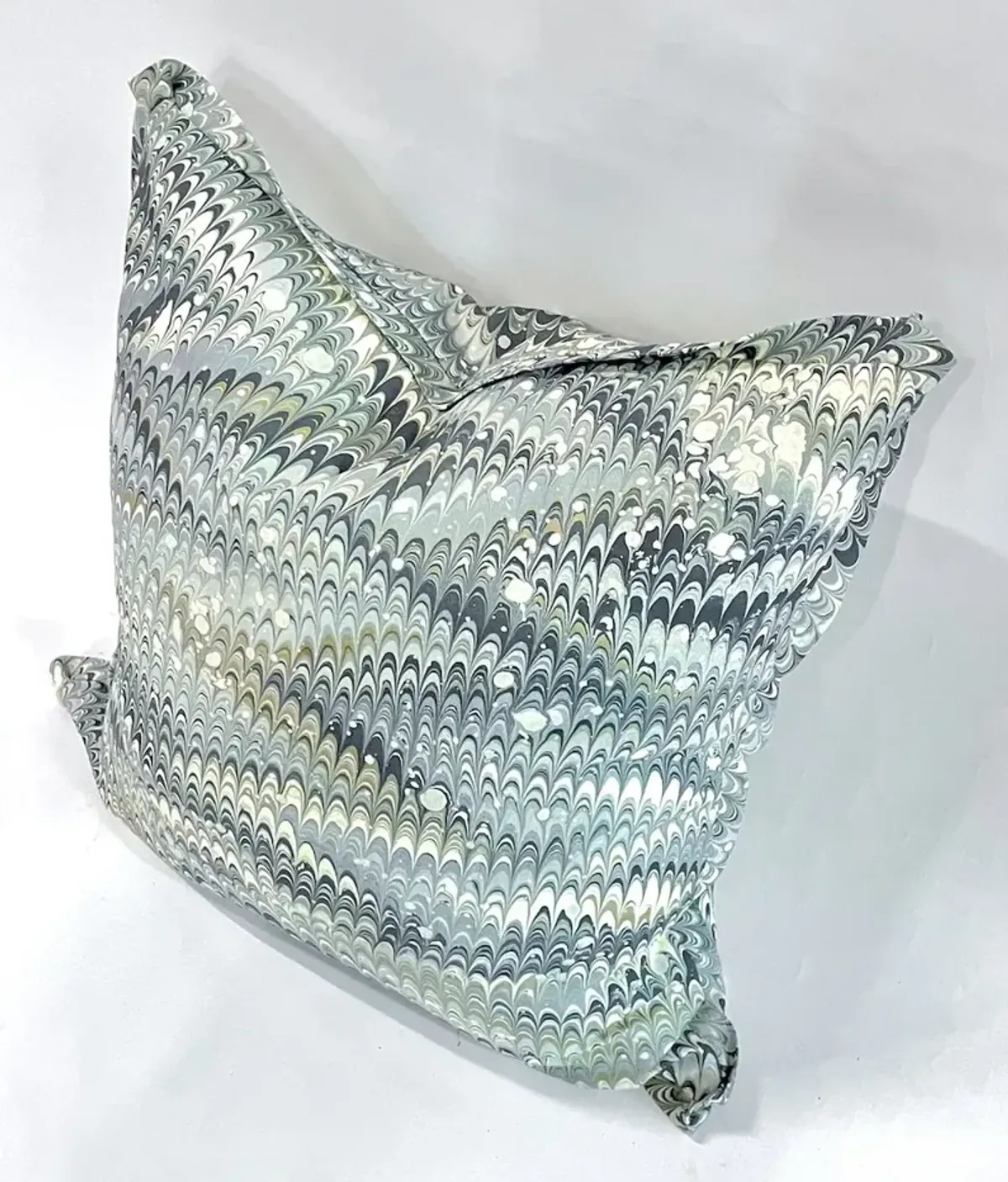 Large Marbleized Pattern Pillow