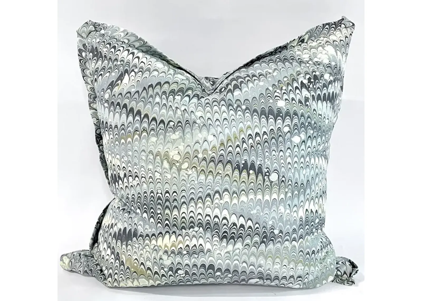 Large Marbleized Pattern Pillow