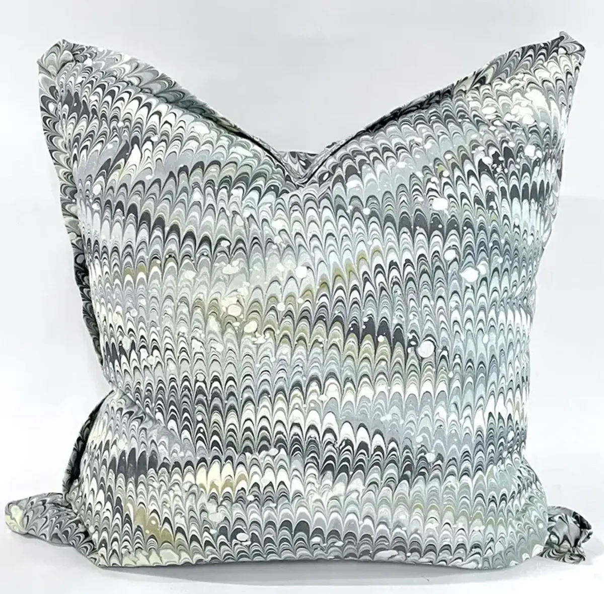 Large Marbleized Pattern Pillow