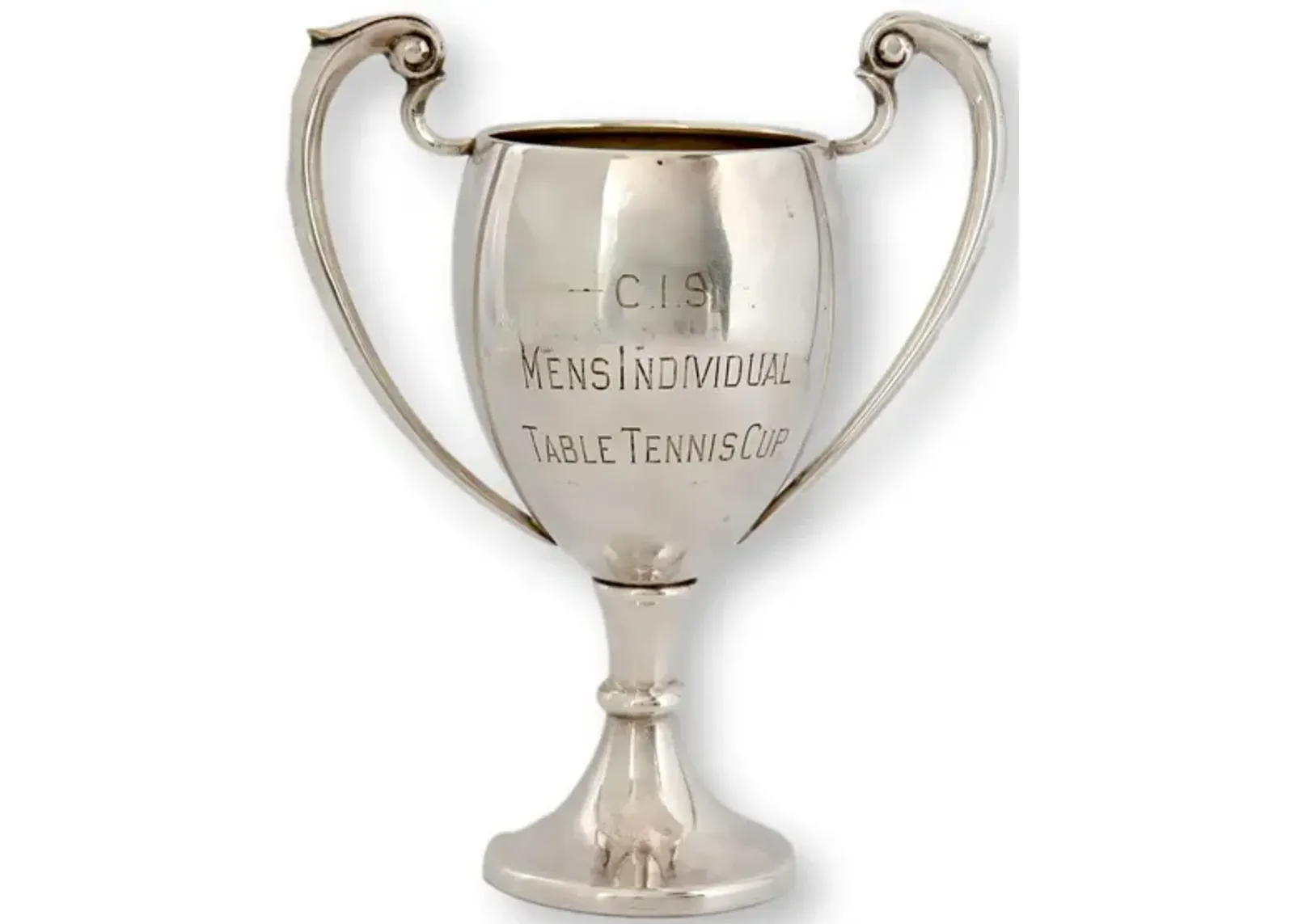 English Silver-Plate Table Tennis Trophy