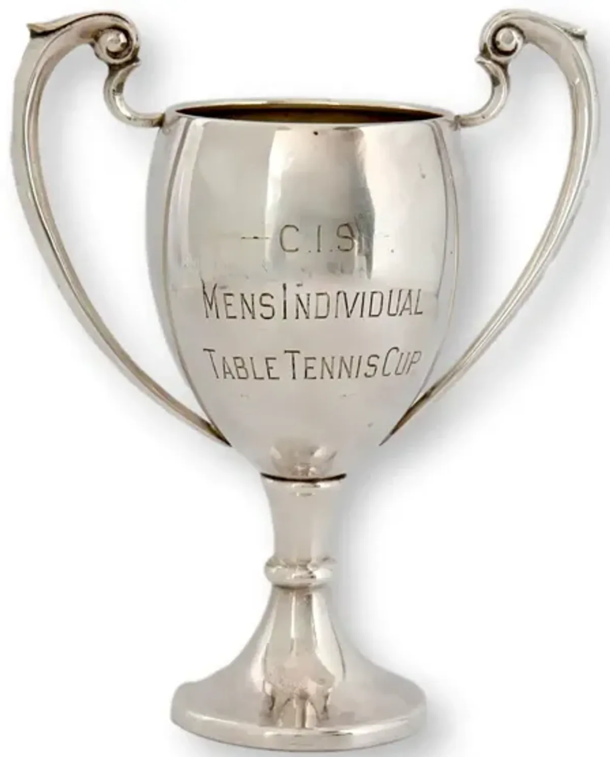 English Silver-Plate Table Tennis Trophy