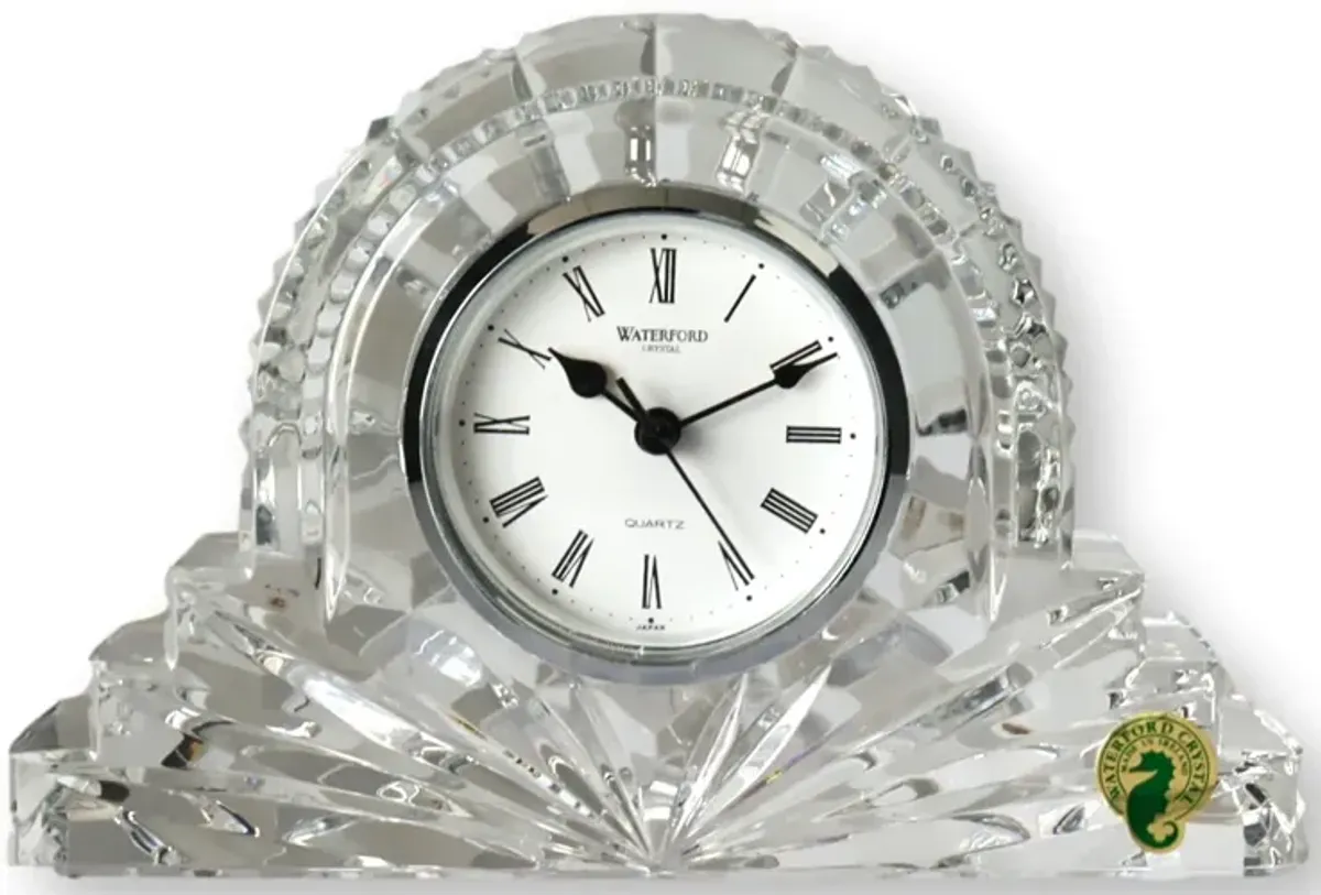 Waterford Crystal Mantle Clock - Clear