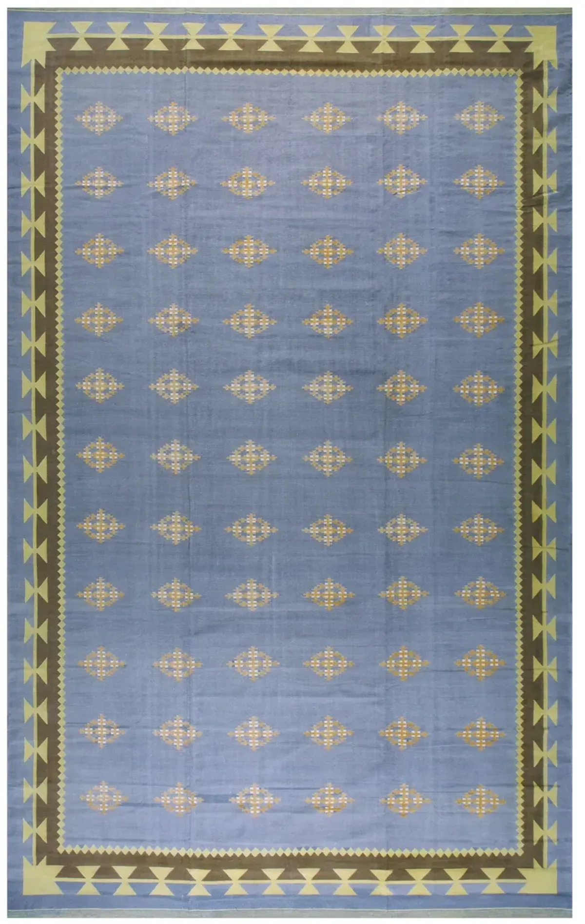 1930s Indian Cotton Dhurrie Carpet