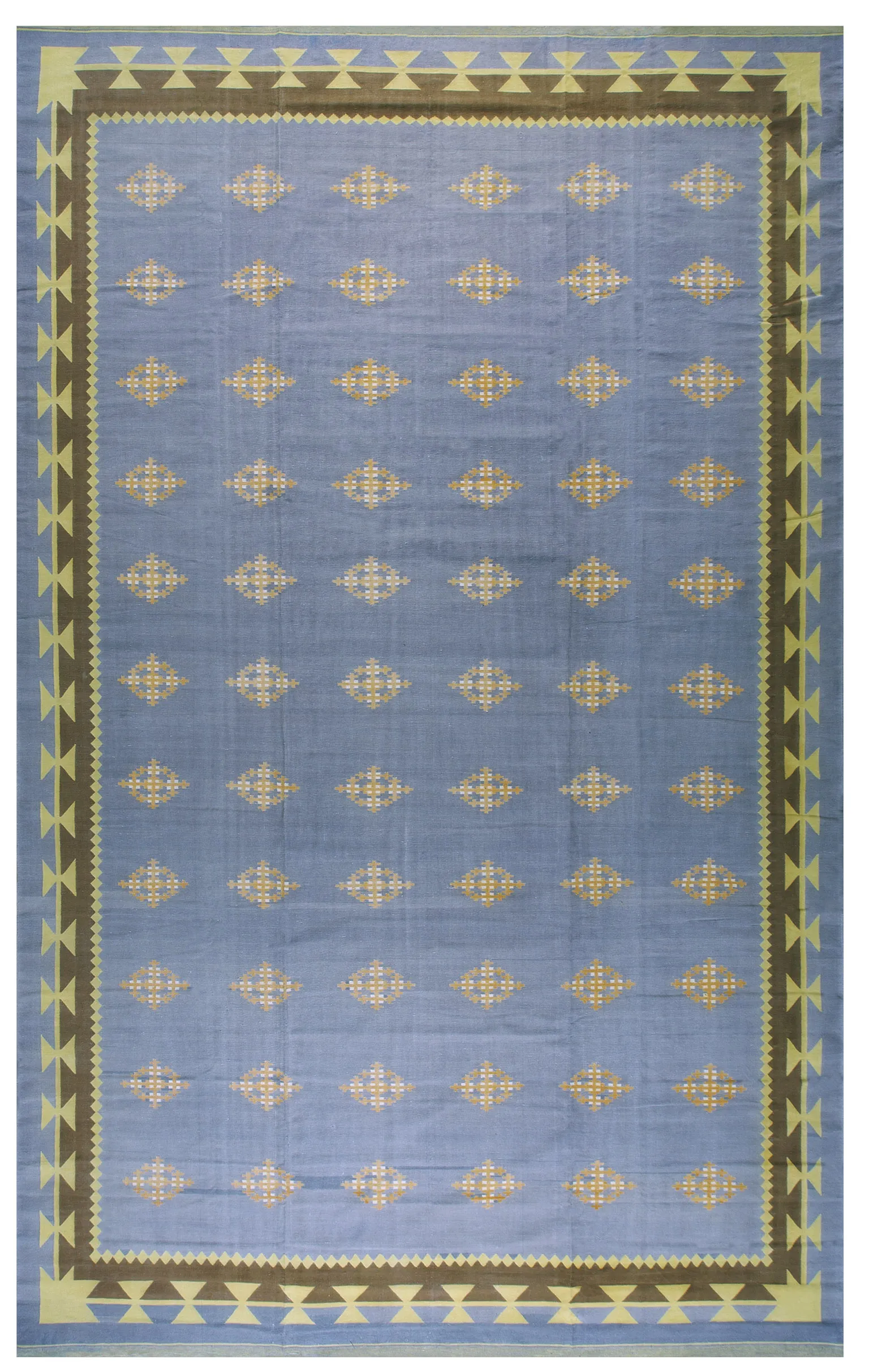 1930s Indian Cotton Dhurrie Carpet