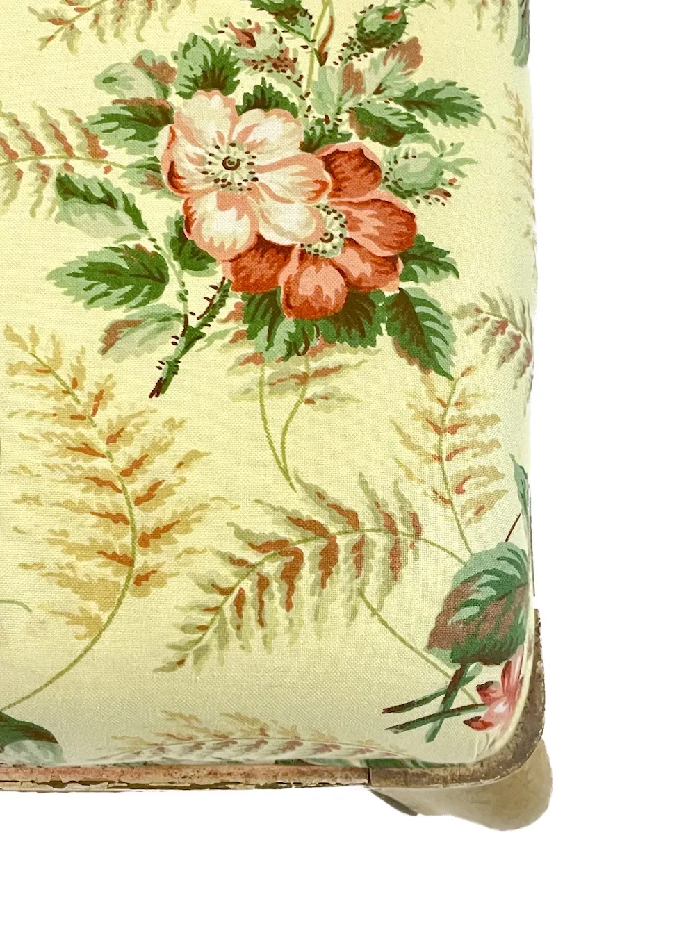 Tufted Floral Upholstered Bench