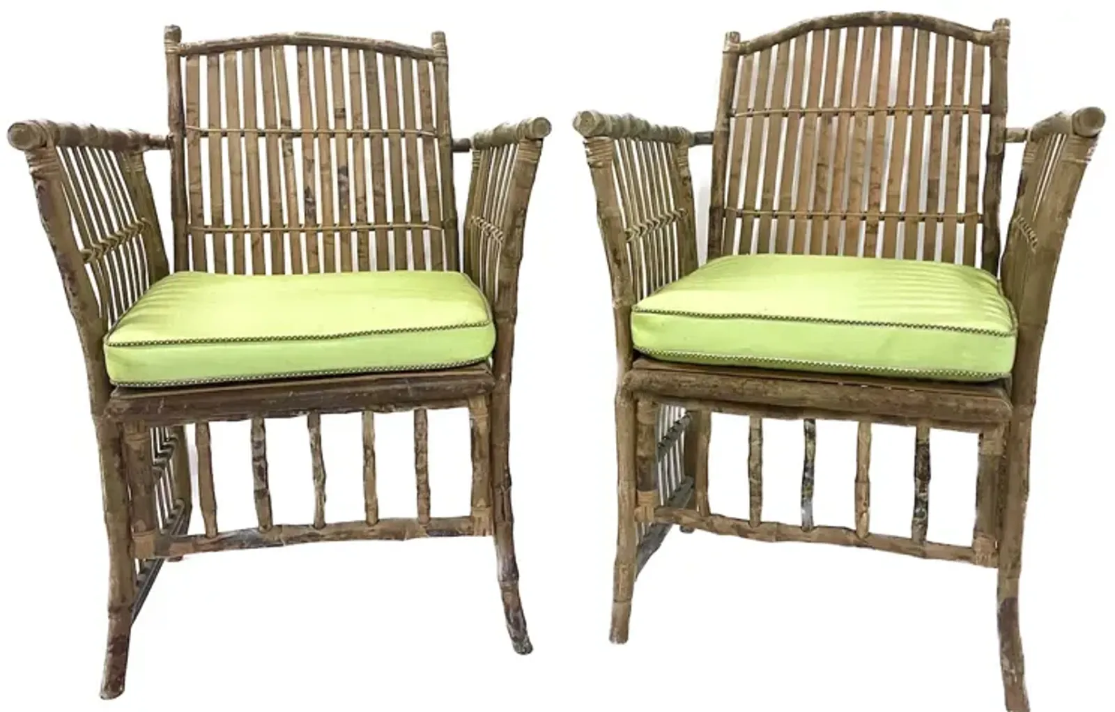 Vintage Bamboo Armchairs - PR