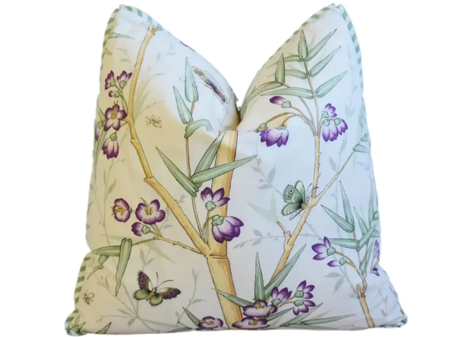 Clarence House Bamboo & Butterfly Pillow